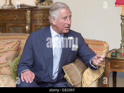 Charles receives Grand Imam Stock Photo