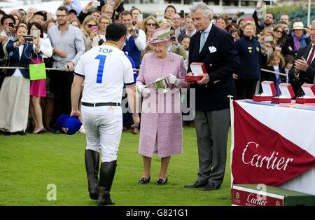 Cartier Queen's Cup polo tournament -Windsor Stock Photo