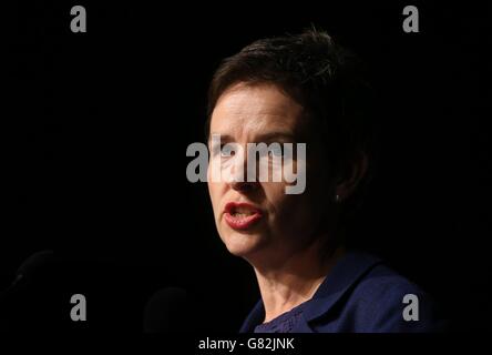 Labour leadership contender Mary Creagh, address delegates at the annual conference of the GMB union in Dublin. Stock Photo