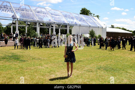 Burberry Prorsum Men's Arrivals - London Collections: Men 2015 Stock Photo