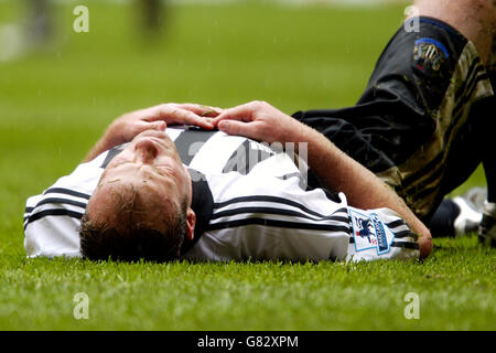 Soccer - FA Cup - Semi-Final - Newcastle United v Manchester United - Millennium Stadium Stock Photo