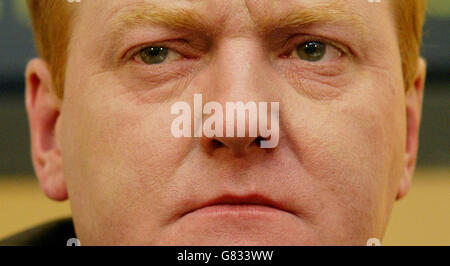 General Election Campaign 2005 - Liberal Democrats Manifesto Lauch. Liberal Democrat leader Charles Kennedy. Stock Photo