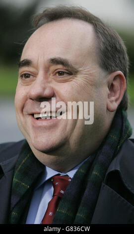 General Election Campaign 2005 - Glasgow Airport Stock Photo
