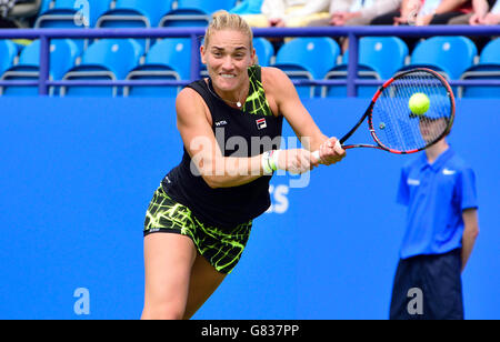 Timea Babos (Hun) playing at the Aegon International, Eastbourne, 21st June 2016. Stock Photo