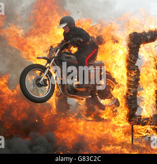 Transport - the Royal Signals White Helmets Training - Lance Corporal Stephanie McGinn - Blandford Camp Stock Photo