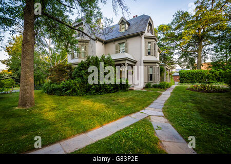 The  Harriet Beecher Stowe House, in Hartford, Connecticut. Stock Photo