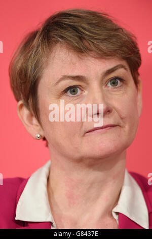 Labour leadership contender Yvette Cooper during a Labour Leadership and Deputy Leadership Hustings at the East Midlands Conference Centre in Nottingham. Stock Photo