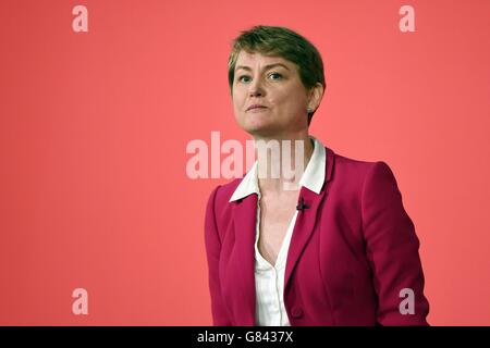 Labour leadership contender Yvette Cooper during a Labour Leadership and Deputy Leadership Hustings at the East Midlands Conference Centre in Nottingham. Stock Photo