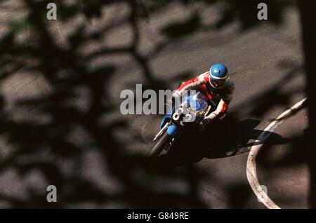 Motor Cycling. Isle of Man TT Races. Mick Jeffreys Stock Photo