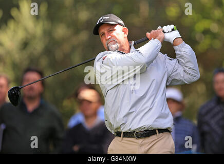 Marco Dawson (USA) finished his second round as leader during day three of the Senior Open Championships at Sunningdale Golf Club, Berkshire. Stock Photo