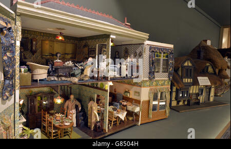 One of almost 70 dollshouses gifted to Newby Hall which are to go on public display at the eighteenth-century country house near Boroughbridge in North Yorkshire. Stock Photo