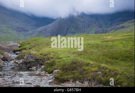 fairy pools in isle of skye ,scotland Stock Photo