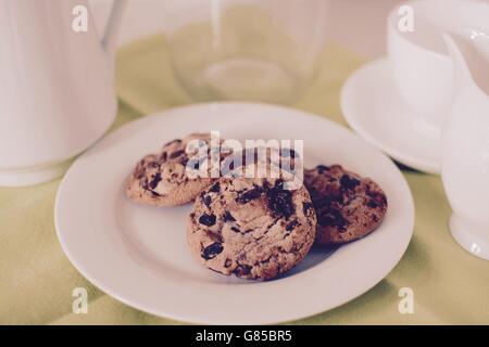 Cookies - afternoon tea Stock Photo