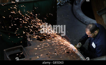 Flying Scotsman Restoration Stock Photo