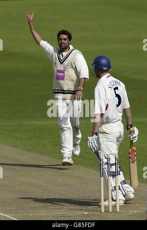 Cricket - Frizzell County Championship - Division Two - Worcestershire v Lancashire - New Road Stock Photo