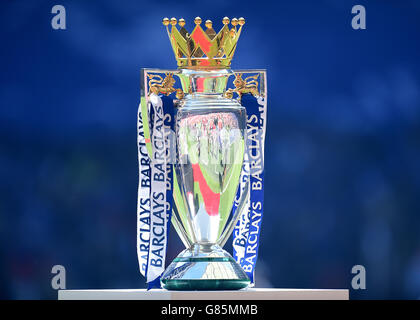 Soccer - FA Community Shield - Arsenal v Chelsea - Wembley Stadium. General view of the Barclays Premier League Trophy on display before kick off Stock Photo