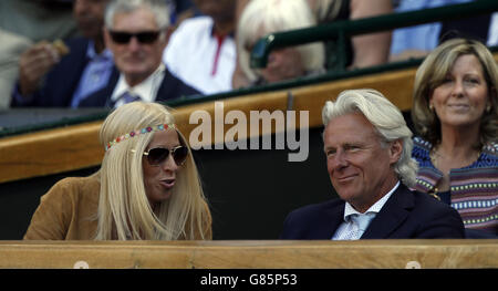 Tennis - 2015 Wimbledon Championships - Day Eleven - The All England Lawn Tennis and Croquet Club Stock Photo