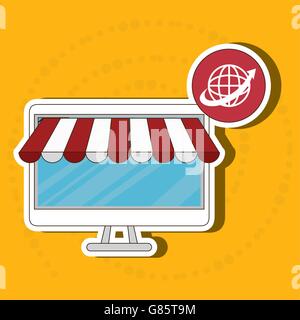 electronic commerce design Stock Vector