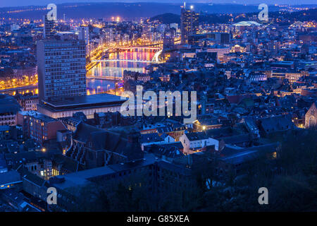 Panorama of the city of Liege in Belgium Stock Photo - Alamy