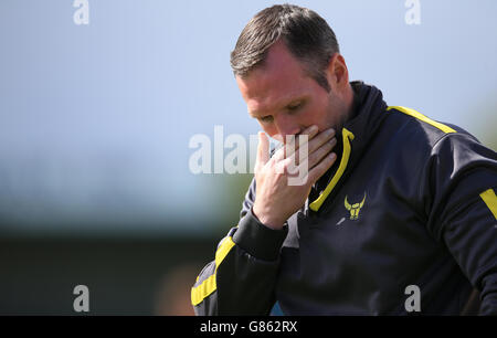 Soccer - Pre Season Friendly - Coventry City v Oxford United - Liberty Way Stadium. Oxford United Manager Michael Appleton Stock Photo