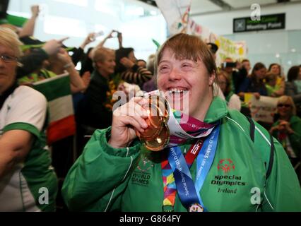 Team Ireland Special Olympics Homecoming Stock Photo