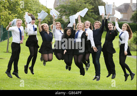 Pupils from Craigmount High School in Edinburgh open their Scottish ...