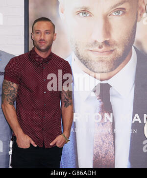 Calum Best during the launch of Burton's Man Thinking Brand campaign at Burton, Westfield Stratford City Shopping centre, London. Stock Photo