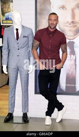 Calum Best during the launch of Burton's Man Thinking Brand campaign at Burton, Westfield Stratford City Shopping centre, London. Stock Photo