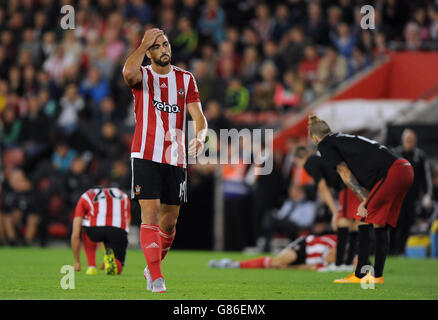 Soccer - UEFA Europa League - Qualifying Play-offs - First Leg - Southampton v FC Midtjylland - St Mary's Stadium Stock Photo