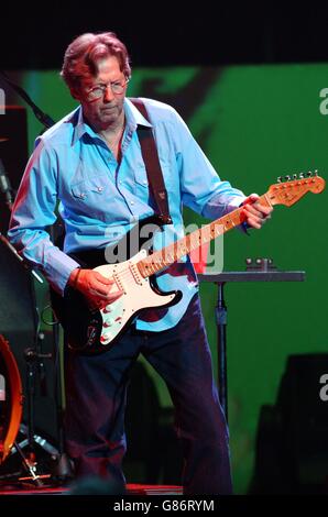 Cream reunion concert - Royal Albert Hall. Eric Clapton of Cream. Stock Photo