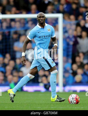 Manchester City's Eliaquim Mangala during the Barclays Premier League match at Goodison Park, Liverpool. PRESS ASSOCIATION Photo. Picture date: Sunday August 23, 2015. See PA story SOCCER Everton. Photo credit should read: Richard Sellers/PA Wire. Stock Photo