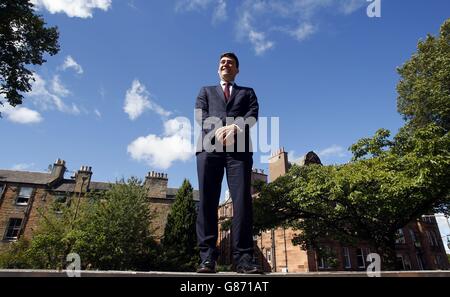 Labour leadership hopeful Andy Burnham attends a Labour members event in Edinburgh, after he said he will not interfere in Scottish Labour if he wins the race for the top job. Stock Photo