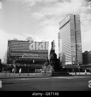 Buildings and Landmarks - Duke of Wellington Statue - Manchester Stock Photo