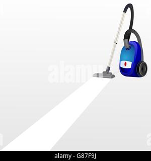 Modern household appliance for the house cleaning. The illustration on a white background. Stock Photo