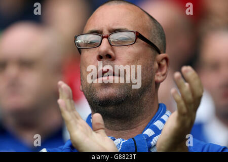 Soccer - Sky Bet Championship - MK Dons v Birmingham City - Stadium:mk. Birmingham City fan during game Stock Photo