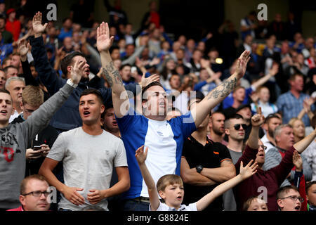 Soccer - Sky Bet Championship - MK Dons v Birmingham City - Stadium:mk. Birmingham City fans during game Stock Photo