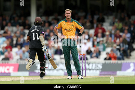 Cricket - Royal London One Day Cup - Semi Final - Surrey v Nottinghamshire - The Kia Oval Stock Photo