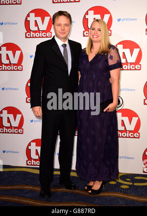 Shaun Dooley and Polly Cameron attending the 2015 TV Choice Awards at the Park Lane Hilton Hotel, London. PRESS ASSOCIATION Photo. Picture date: Monday September 7, 2015. See PA story SHOWBIZ TVChoice. Photo credit should read: Ian West/PA Wire Stock Photo