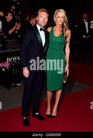 Ronan Keating and Storm Uechtritz attending the 2015 GQ Men of the Year Awards at the Royal Opera House, London. PRESS ASSOCIATION Photo. Picture date: Tuesday September 8, 2015. See PA story SHOWBIZ GQ. Photo credit should read: Ian West/PA Wire Stock Photo