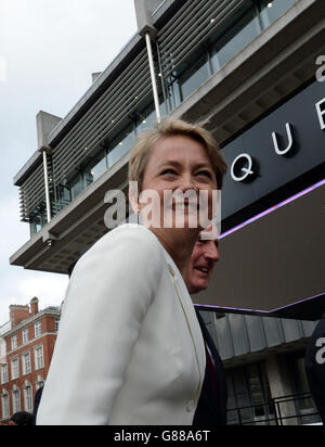 Labour leadership contender Yvette Cooper arrives at the QEII Centre in London for a special conference to announce the result of the party's leadership contest. Stock Photo