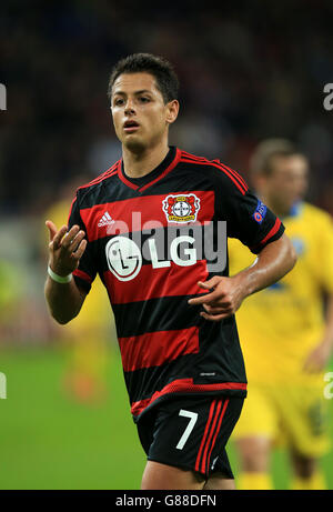 Soccer - UEFA Champions League - Group E - Bayer 04 Leverkusen v BATE Borisov - BayArena. Bayer 04 Leverkusen's Javier Hernandez Stock Photo