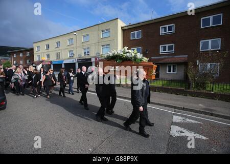 Seamus Wright funeral Stock Photo