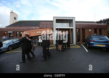 Seamus Wright funeral Stock Photo