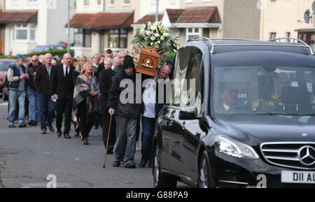 Seamus Wright funeral Stock Photo