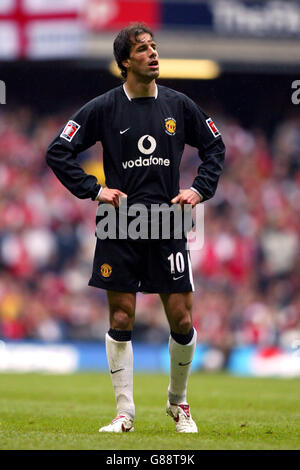 Soccer - FA Cup - Final - Arsenal v Manchester United - Millennium Stadium. Ruud van Nistelrooy, Manchester United Stock Photo