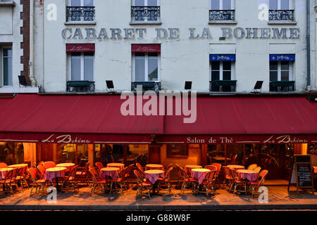 restaurant La Boheme Montmartre Paris France Stock Photo - Alamy