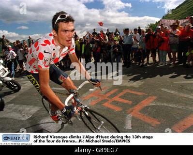 Tour de France- 13th stage St.Etienne to L'Alpe d'Huez Stock Photo