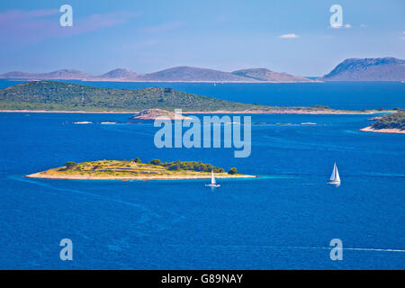 Kornati national park archipelago view, sailing deatination in Croatia Stock Photo