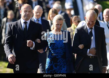 Brian Close funeral Stock Photo - Alamy