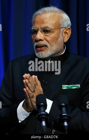 India Prime Minister Narendra Modi during a press briefing at ...